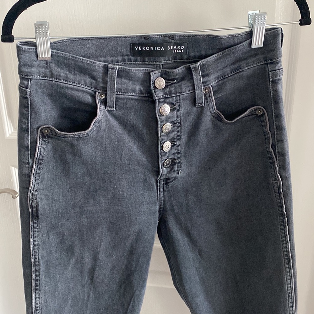 Veronica Beard Debbie Skinny High Rise Jeans with Piping Size 28 - Picture 4 of 10